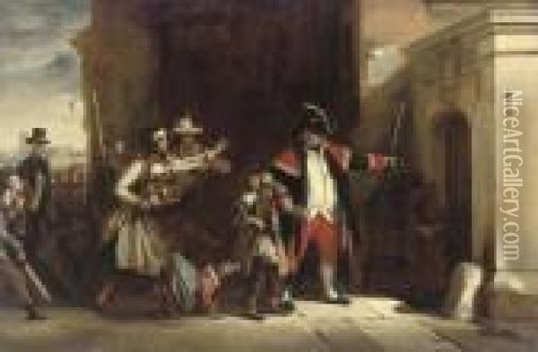 The Parish Beadle Oil Painting - Sir David Wilkie