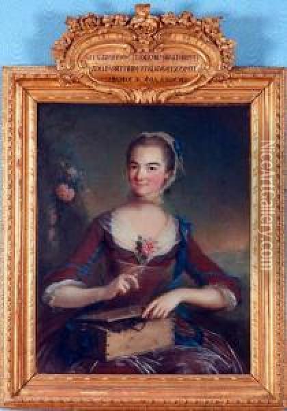 Portrait Presume De Madame Deseran Oil Painting - Marianne Loir