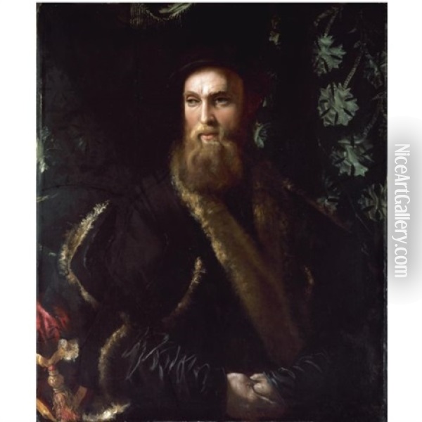 Portrait Of Bindo Altoviti Oil Painting -  Girolamo da Carpi