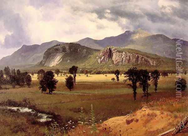 Moat Mountain Intervale, New Hampshire Oil Painting - Albert Bierstadt
