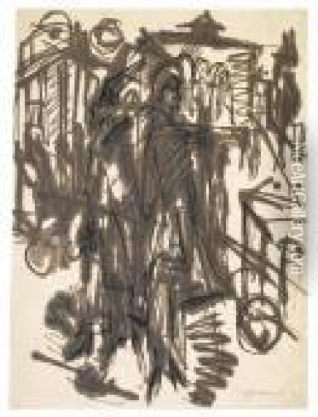 Potsdamer Platz Oil Painting - Ernst Ludwig Kirchner