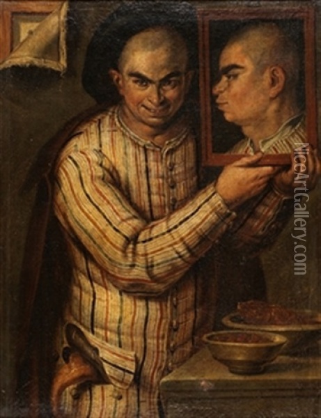 Trampantojo Oil Painting - Antonio Puga
