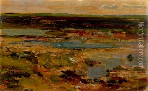 Landscape Oil Painting - Piet Mondrian