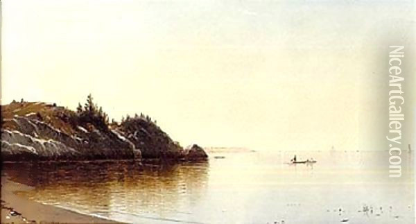 Narragansett bay Oil Painting - Alfred Thompson Bricher