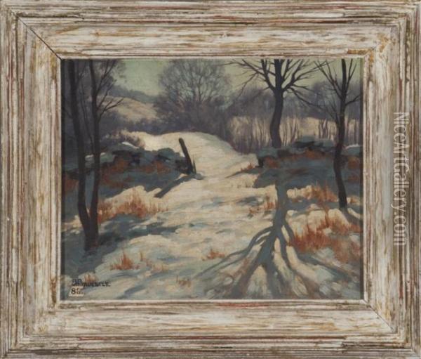 Forest Landscape Scene Oil Painting - George Winter