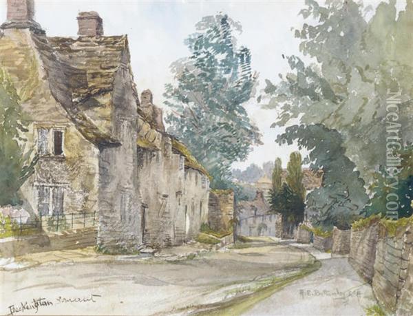 Beckington, Somerset Oil Painting - Albert Ernest Bottomley