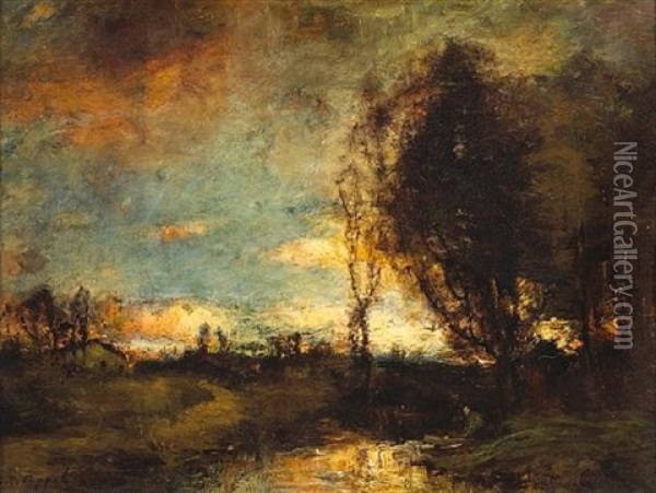 The Golden Evening Oil Painting - Charles P. Appel