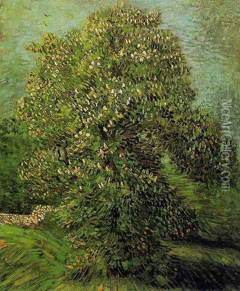 Chestnut Tree In Blossom II Oil Painting - Vincent Van Gogh