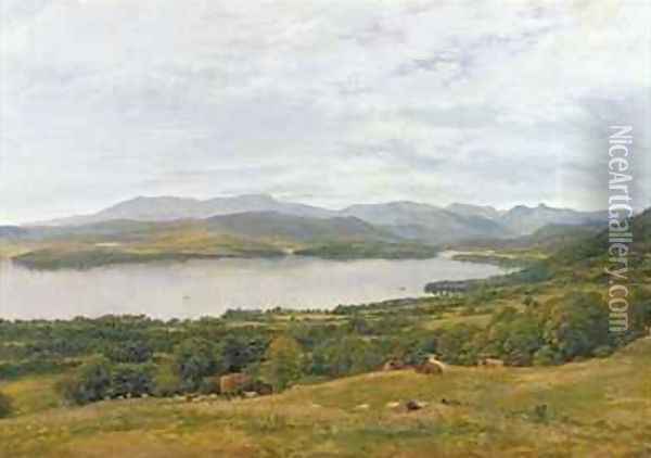 The Head of Windermere Oil Painting - John Glover