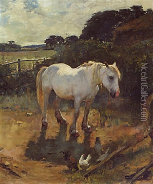 A Siesta Oil Painting - Arthur John Elsley