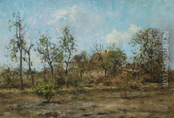 Beginning Of Spring Oil Painting - Rudolf Hoeckner