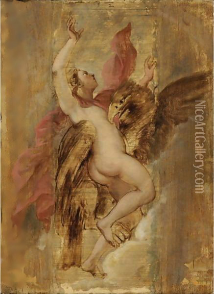 The Rape Of Ganymede Oil Painting - Peter Paul Rubens