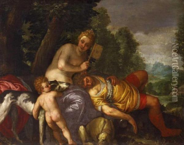 Venus Und Der Schlafendeadonis Oil Painting - Paolo Veronese (Caliari)