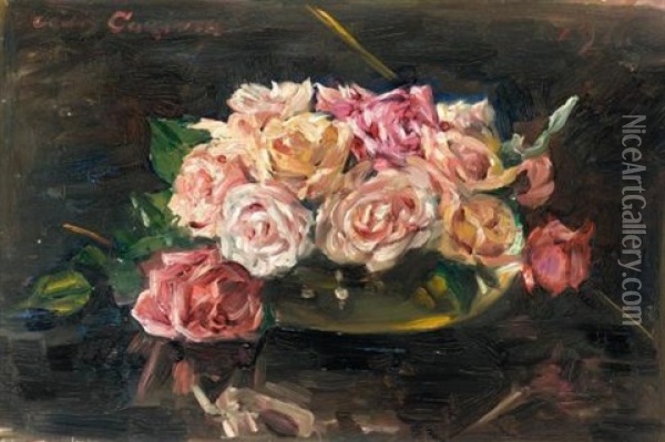 Rosen (roses) Oil Painting - Lovis Corinth