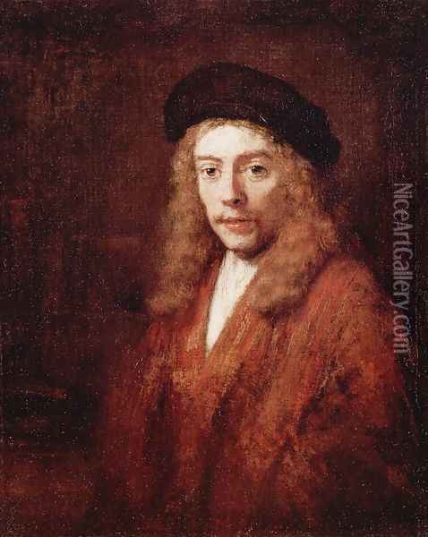 Portrait of a Young Man Oil Painting - Rembrandt Van Rijn