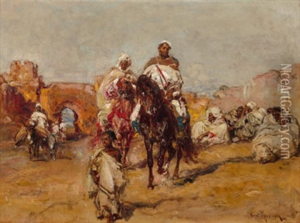 Bab Berdain, Meknes Oil Painting - Henri Emilien Rousseau