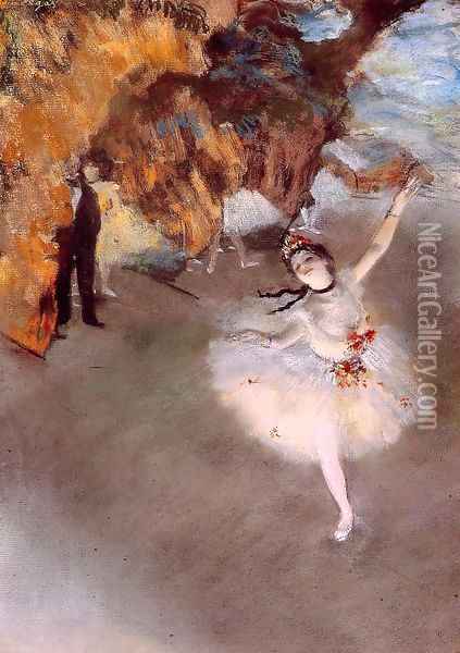The Star (aka Dancer on Stage) 1878 Oil Painting - Edgar Degas