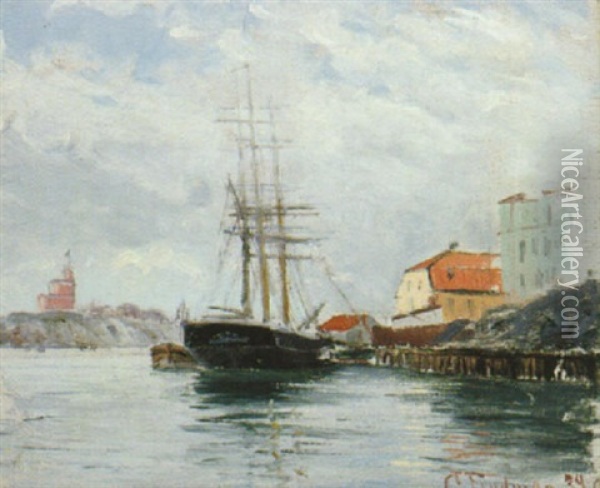 Danvikstull, Stockholm Oil Painting - Karl Samuel Flodman