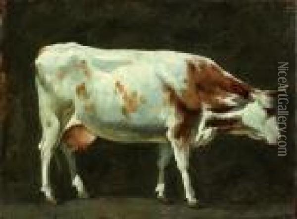 Etude De Vache Oil Painting - Simon-Joseph-Alexandre-Clement Denis