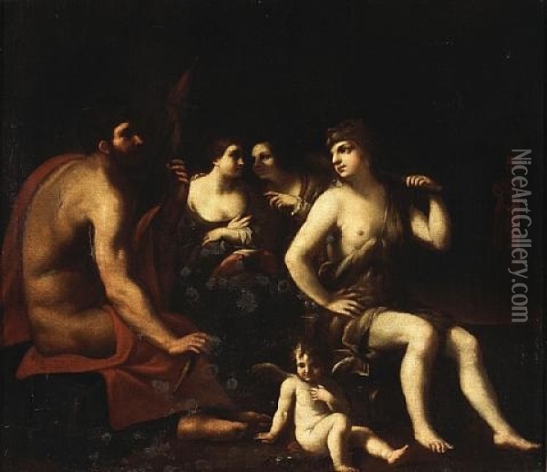 Hercules And Omphale Oil Painting - Pietro da Cortona
