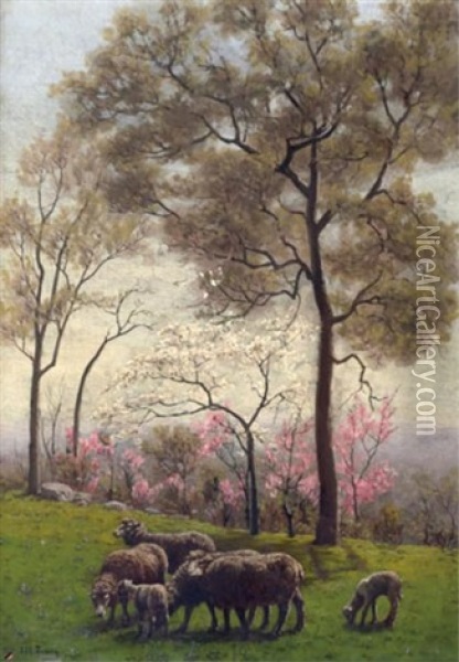 April Oil Painting - John Martin Tracy