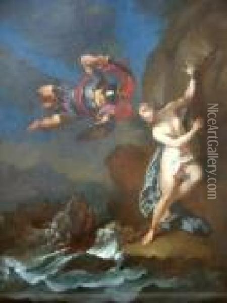 Perseus And Andromeda Oil Painting - Francois Lemoine (see Lemoyne)