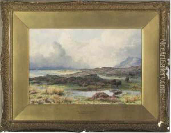 On The Welsh Coast Oil Painting - John Steeple