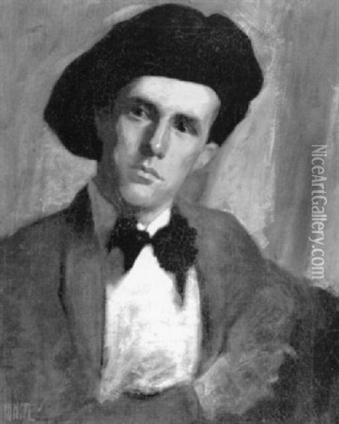 Self Portrait Oil Painting - Thomas Gilbert White