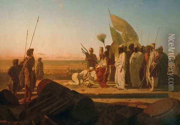 Xerxes at the Hellespont Oil Painting - Jean Adrien Guignet