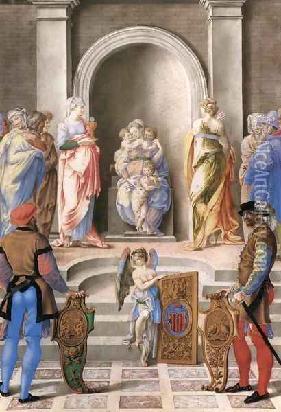 The Three Theological Virtues Oil Painting - Giorgio-Giulio Clovio