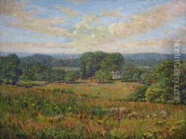 Summer Meadows Oil Painting - John Franklin Stacey