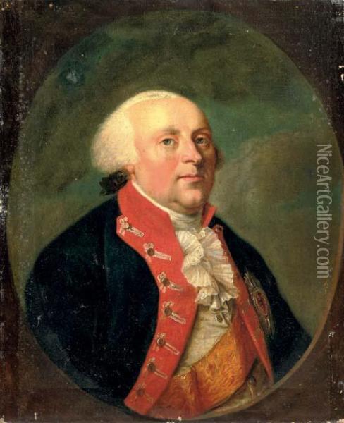 Portrait Of A Nobleman Oil Painting - Johann Christoph Frisch