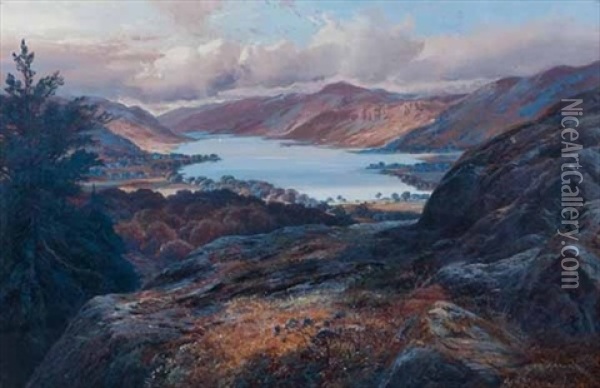 Loch Achray Oil Painting - Clarence Henry Roe