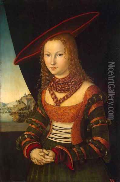 Portrait of a Woman Oil Painting - Lucas The Elder Cranach