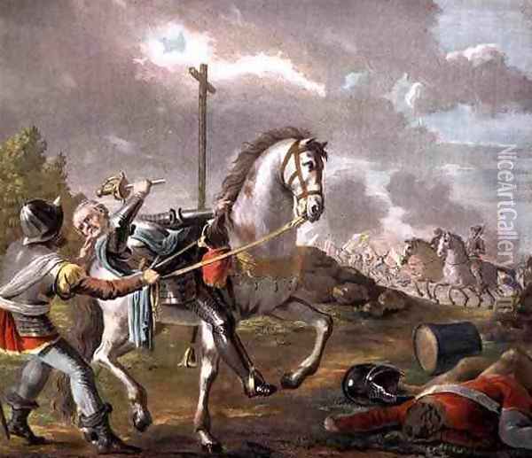 The Battle of St. Denis in 1567, 1788 Oil Painting - Antoine Louis Francois Sergent-Marceau