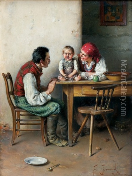 Parents' Pride Oil Painting - Franz Ejsmond