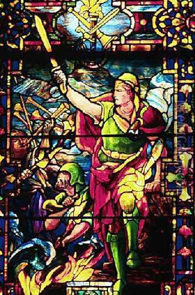 Gideon's Rout of the Midianites Oil Painting - Louis Comfort Tiffany