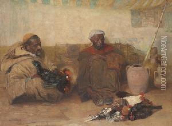 Two Men Of Tangiers Oil Painting - Robert Lea Maccameron