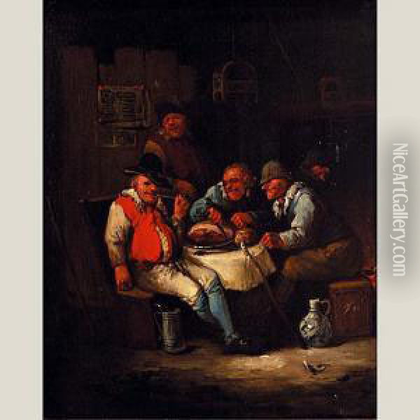 Comiendo Oil Painting - Jan Pieter Van Rijn
