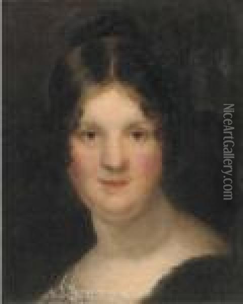 Portrait Of A Lady, Bust-length Oil Painting - Sir Henry Raeburn
