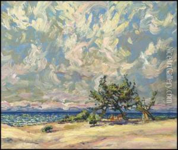 Sketch For A Sandy Beach, Lake Ontario Oil Painting - James Edward Hervey MacDonald