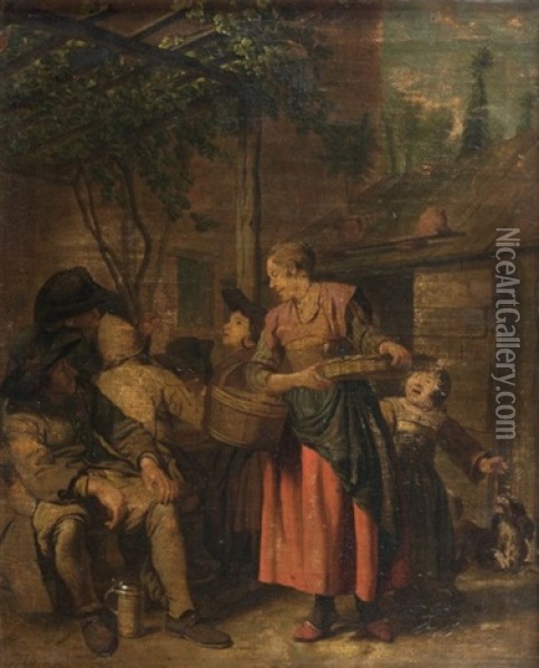Scene De Marche Oil Painting - Jan Josef Horemans the Elder