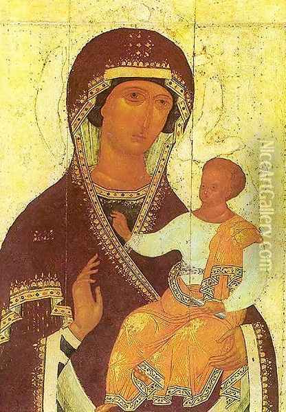 The Mother Of God Hodigitria 1502-03 Oil Painting - Dionysius