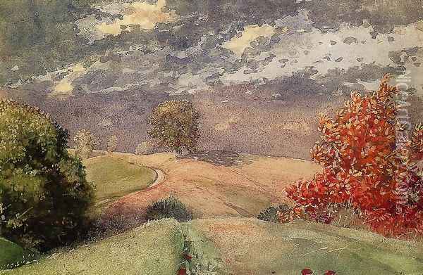 Autumn, Mountainville, New York I Oil Painting - Winslow Homer
