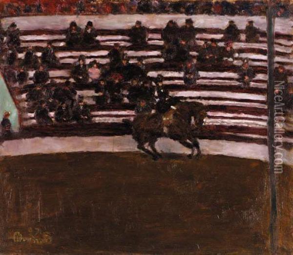 Au Cirque, L'cuyre Oil Painting - Pierre Bonnard