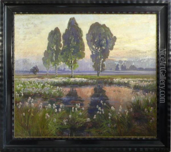 Arkadische Landschaft Oil Painting - Franz Schreyer