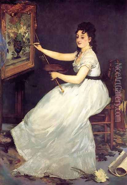 Portrait of Eva Gonzalès Oil Painting - Edouard Manet