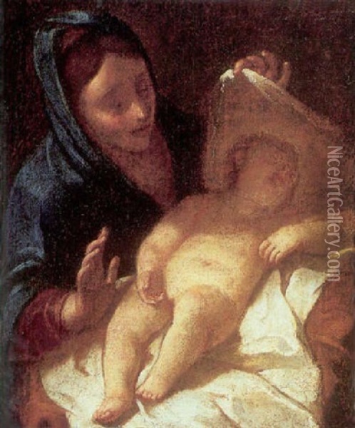 Madonna And Child Oil Painting -  Correggio