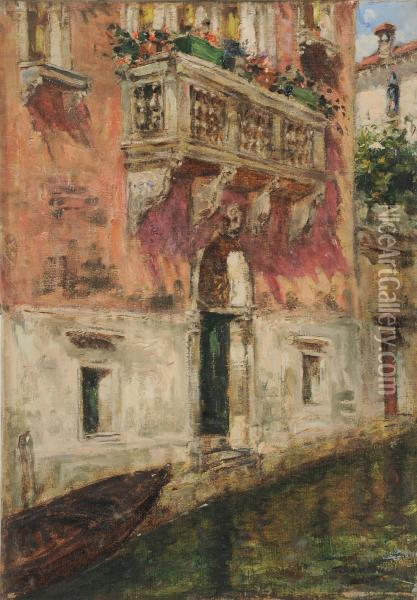Venezia Oil Painting - Giuseppe Conedera