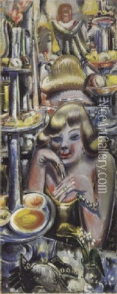 Bar (die Blondine) Oil Painting - Paul Kleinschmidt